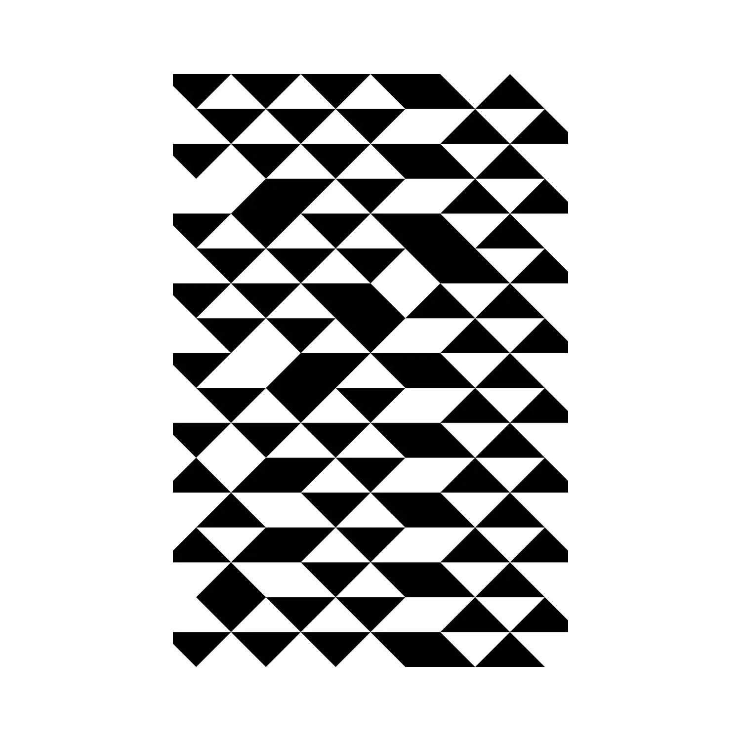 triangle pattern black and white