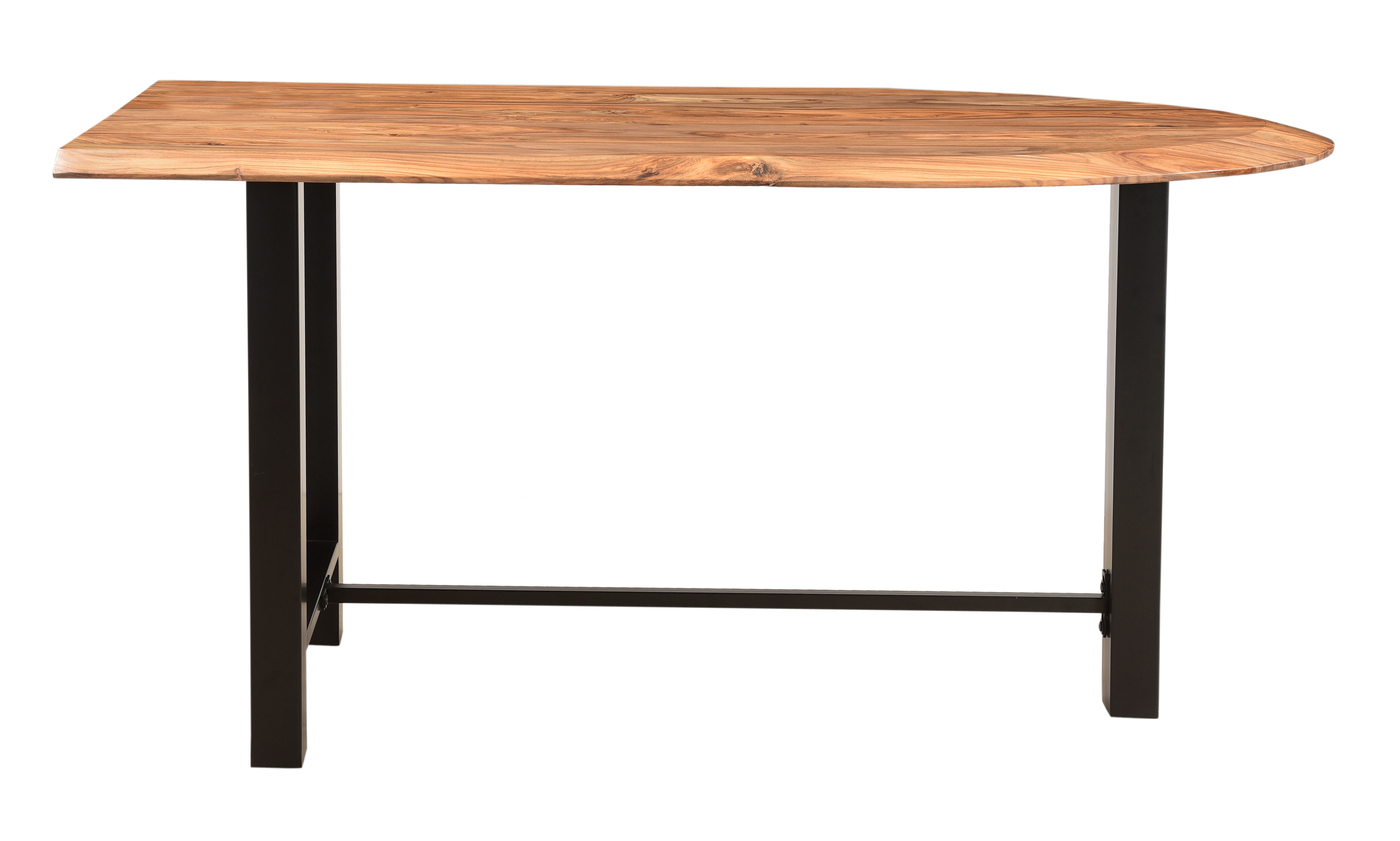 Triss Counter Height 73'' Solid Wood and Iron Dining Table