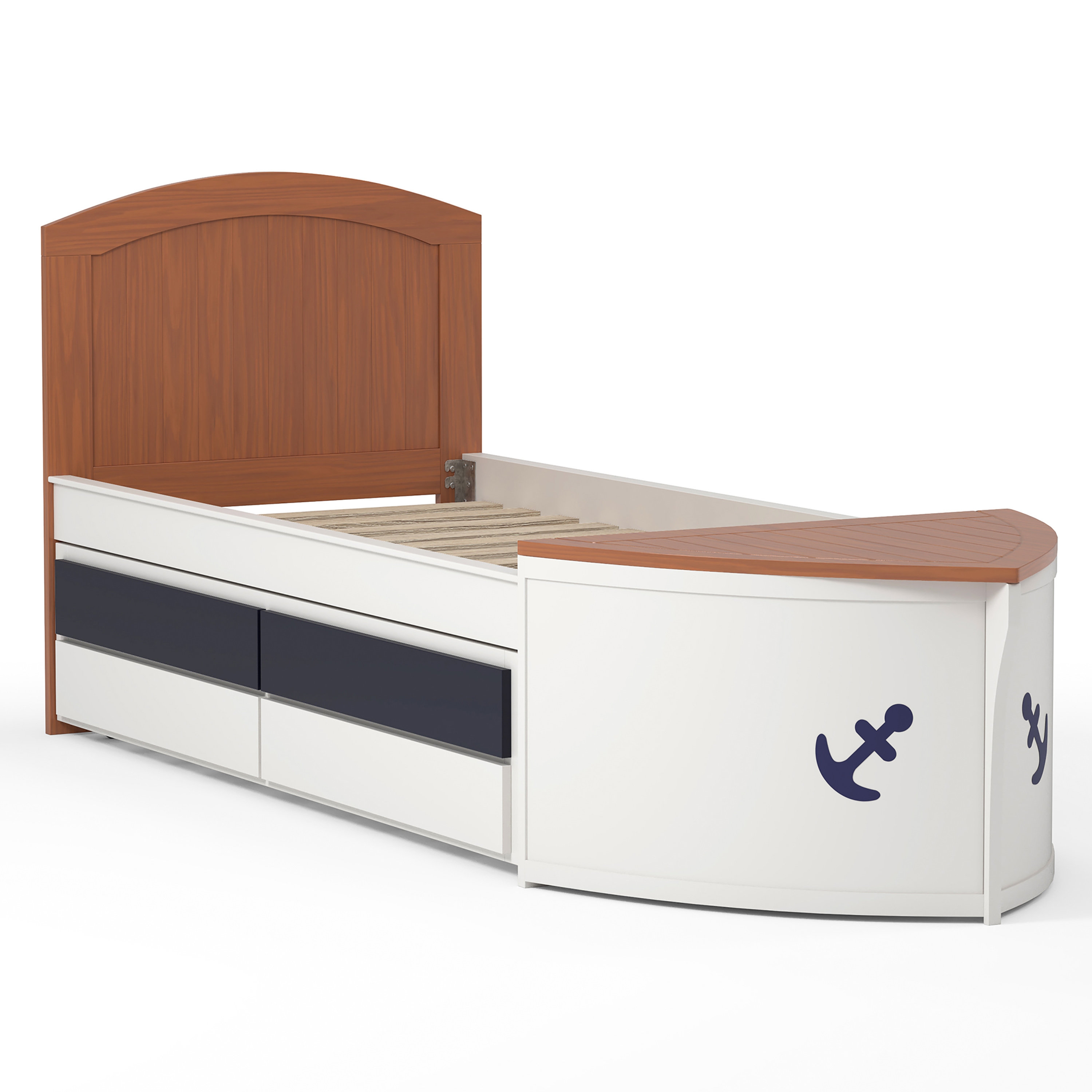 Twin Mate's & Captain's Bed with Trundle by Hokku Designs
