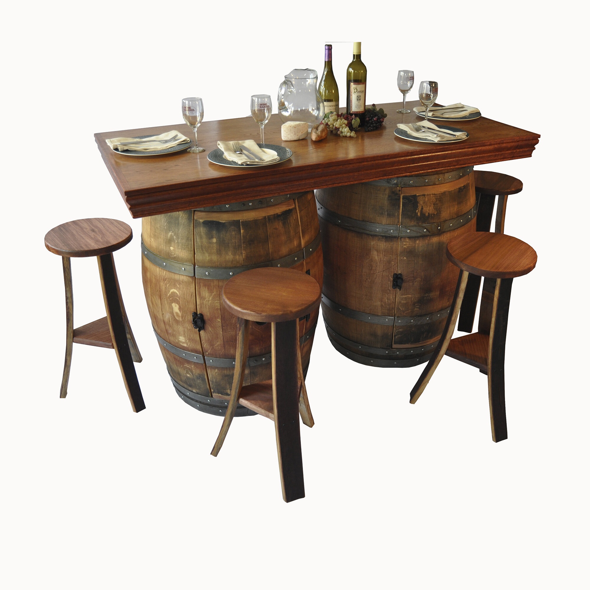 Uniontown Bar Set with Wine Storage