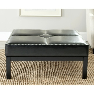 Vegan Leather Ottoman