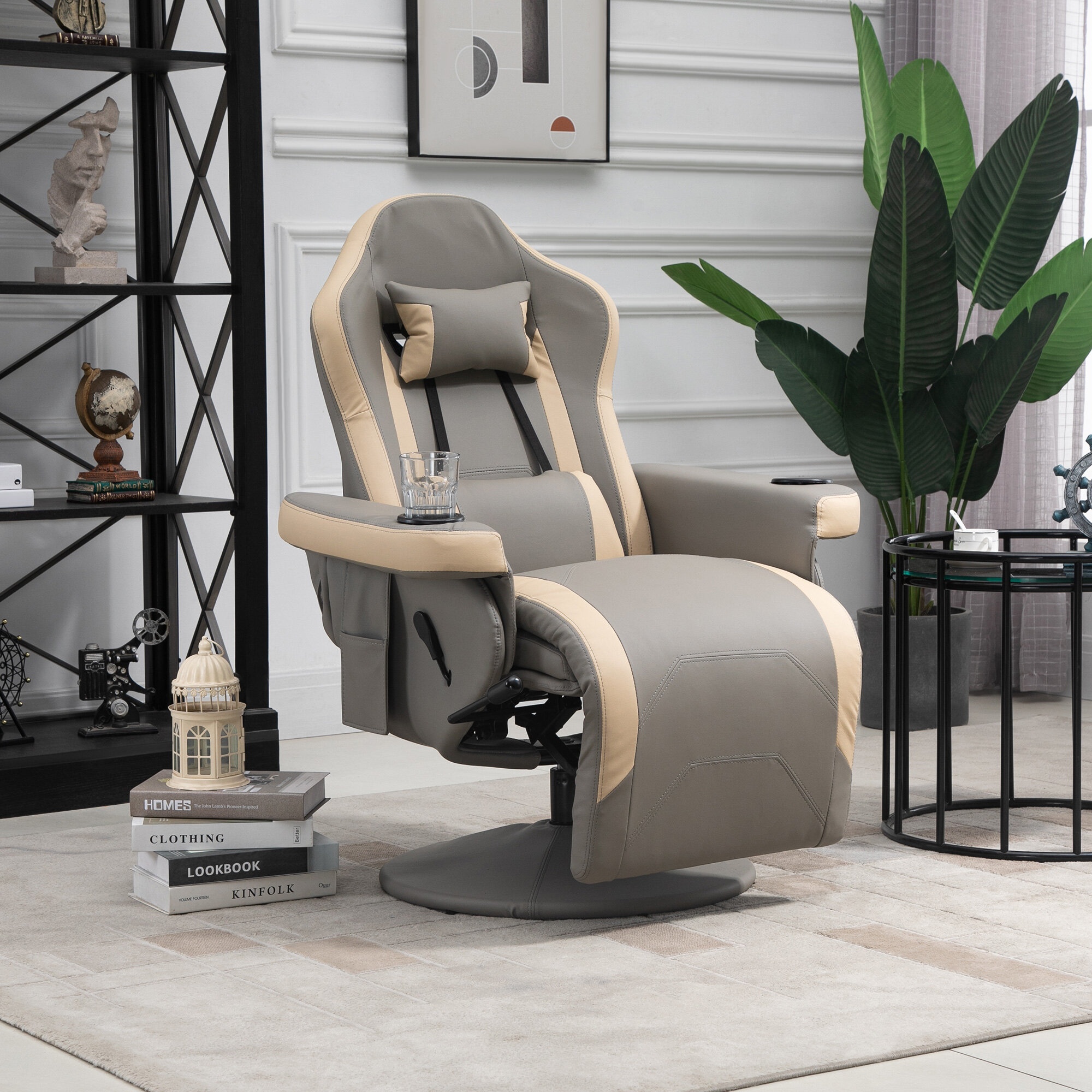 Narrow best sale recliner chair