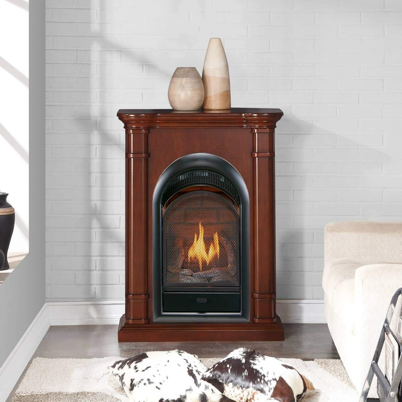Corner Ventless Gas Fireplace VisualHunt