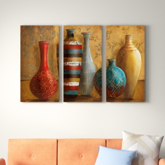 Vessels Of Tabuk - 3 Piece Wrapped Canvas Multi-Piece Image