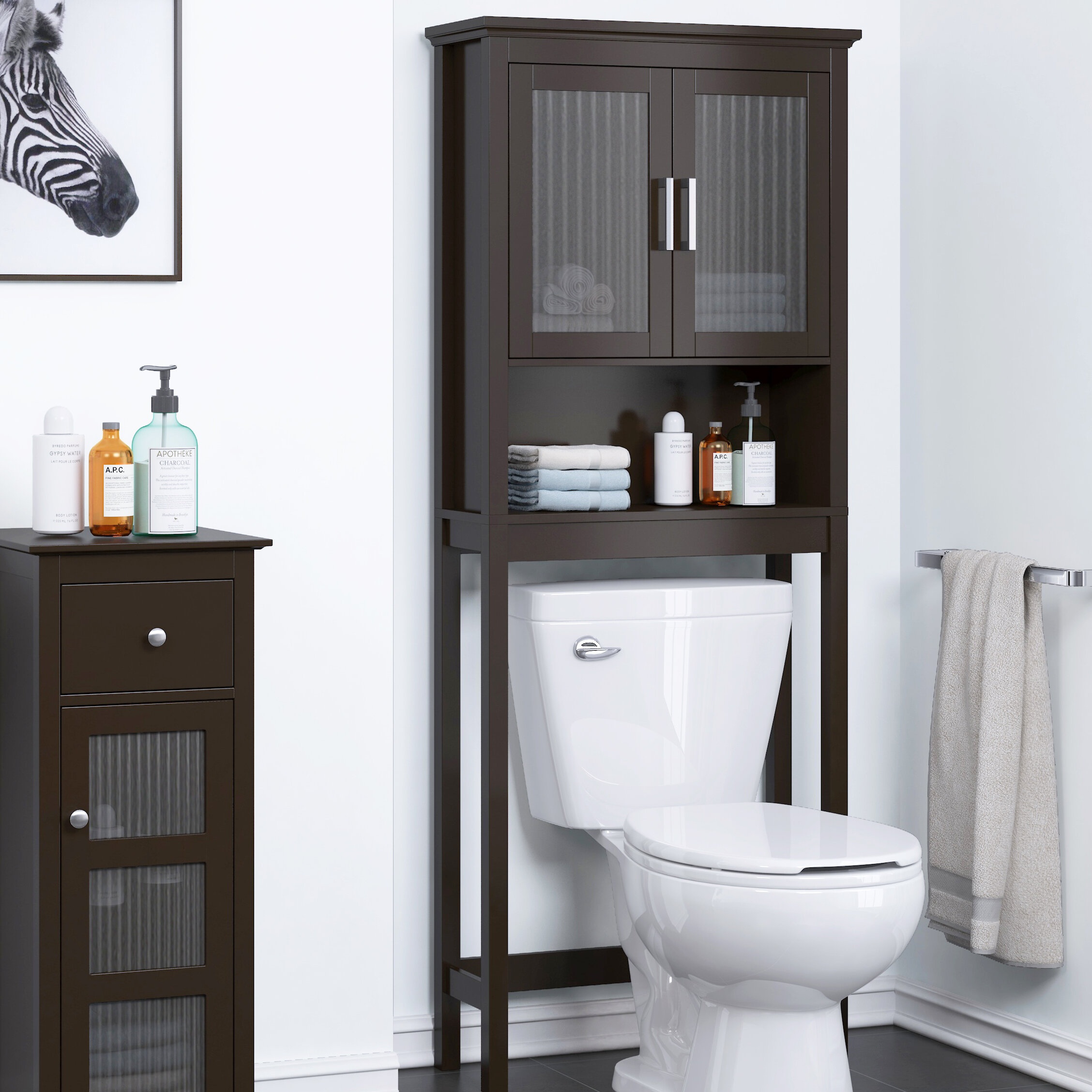 Vivelle Freestanding Over-The-Toilet Storage
