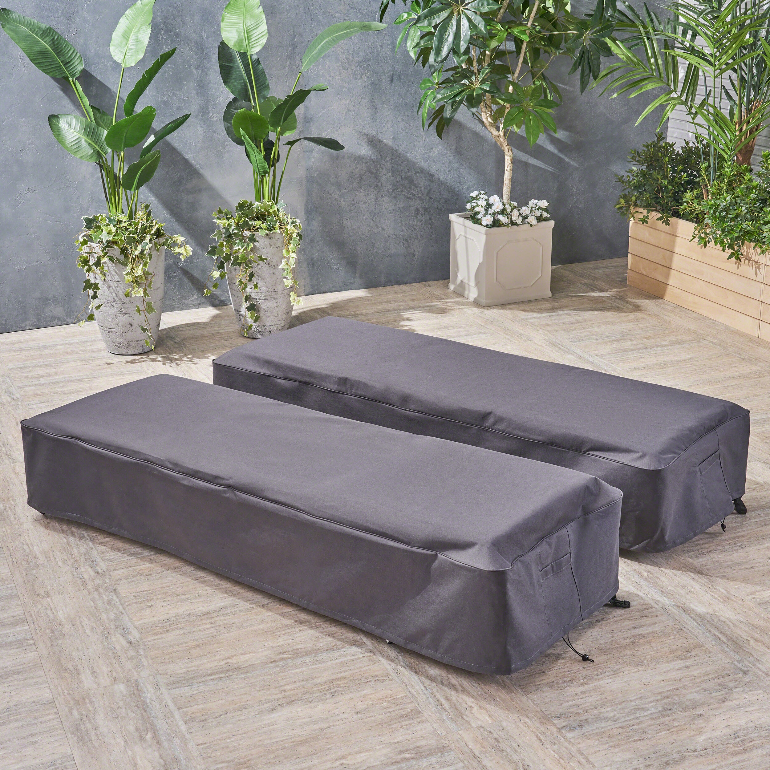 Water Resistant Patio Chaise Lounge Cover