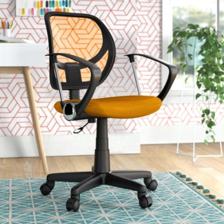 Wayfair Basics® Low Back Mesh Swivel Task Office Chair with Curved Square Back