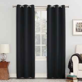 Wayfair Basics® Solid Blackout Grommet Single Curtain Panel