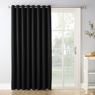 Wayfair Basics® Solid Blackout Thermal Grommet Patio Door Single Curtain Panel