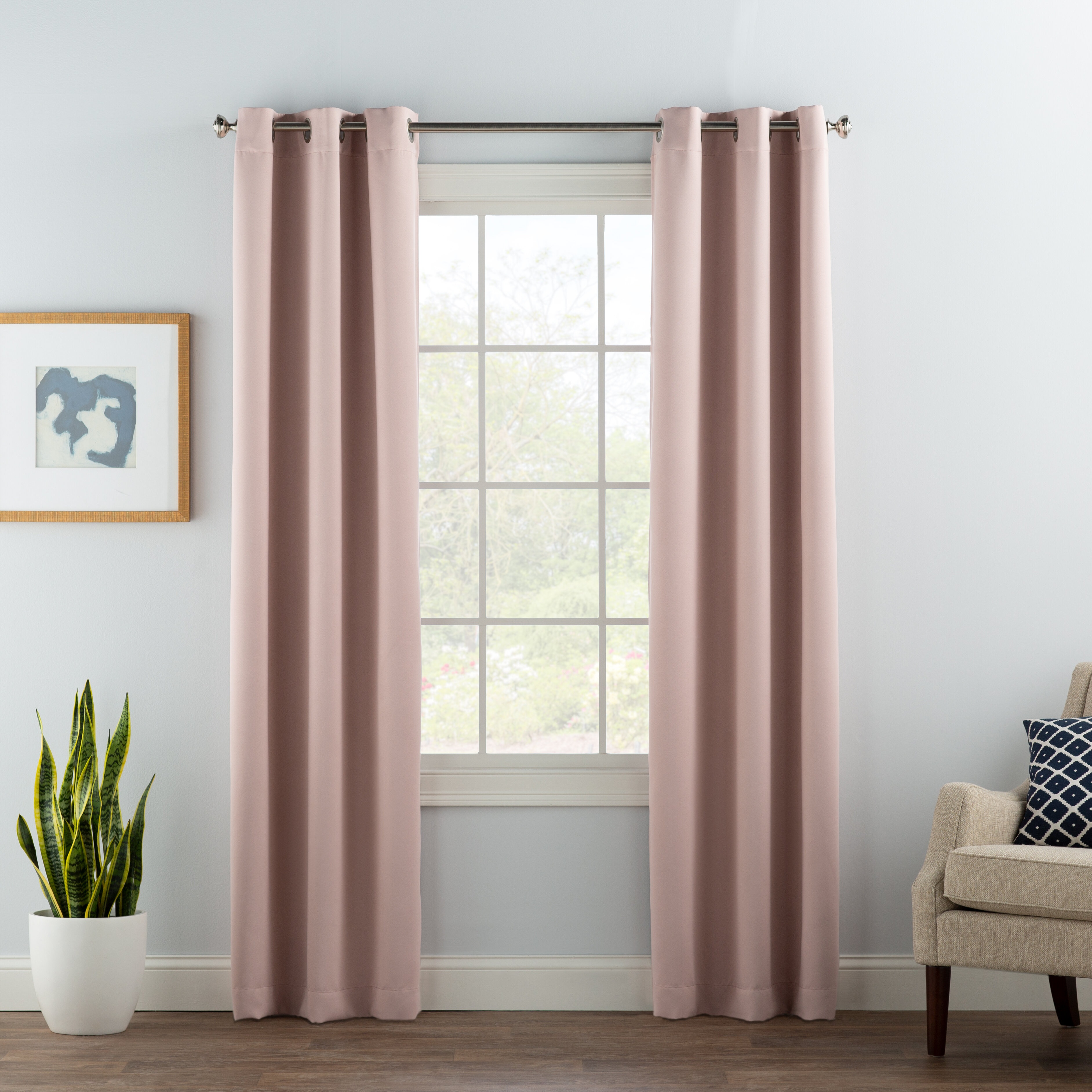 Wayfair Basics® Solid Blackout Thermal Grommet Single Curtain Panel