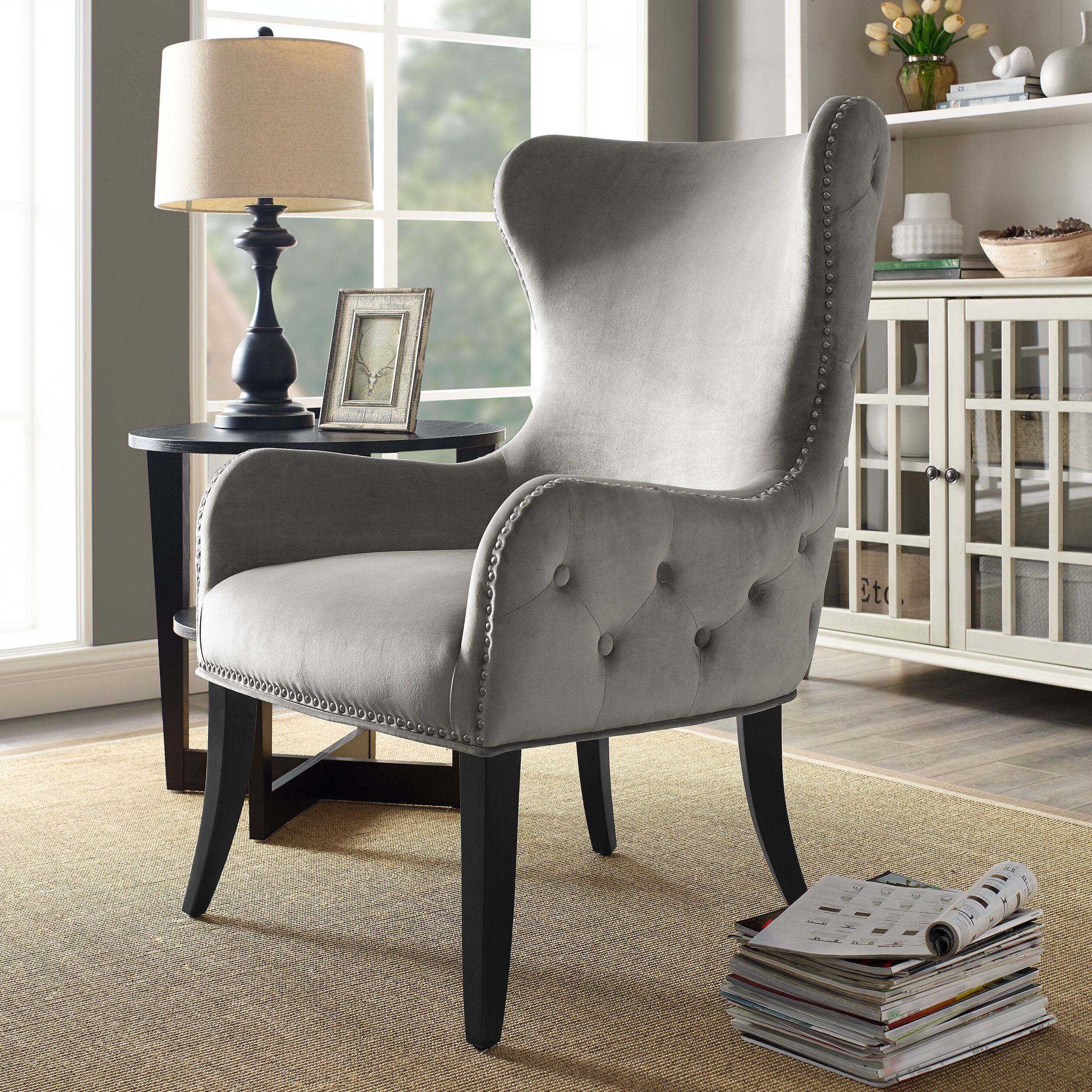 Welliver Upholstered Wingback Chair