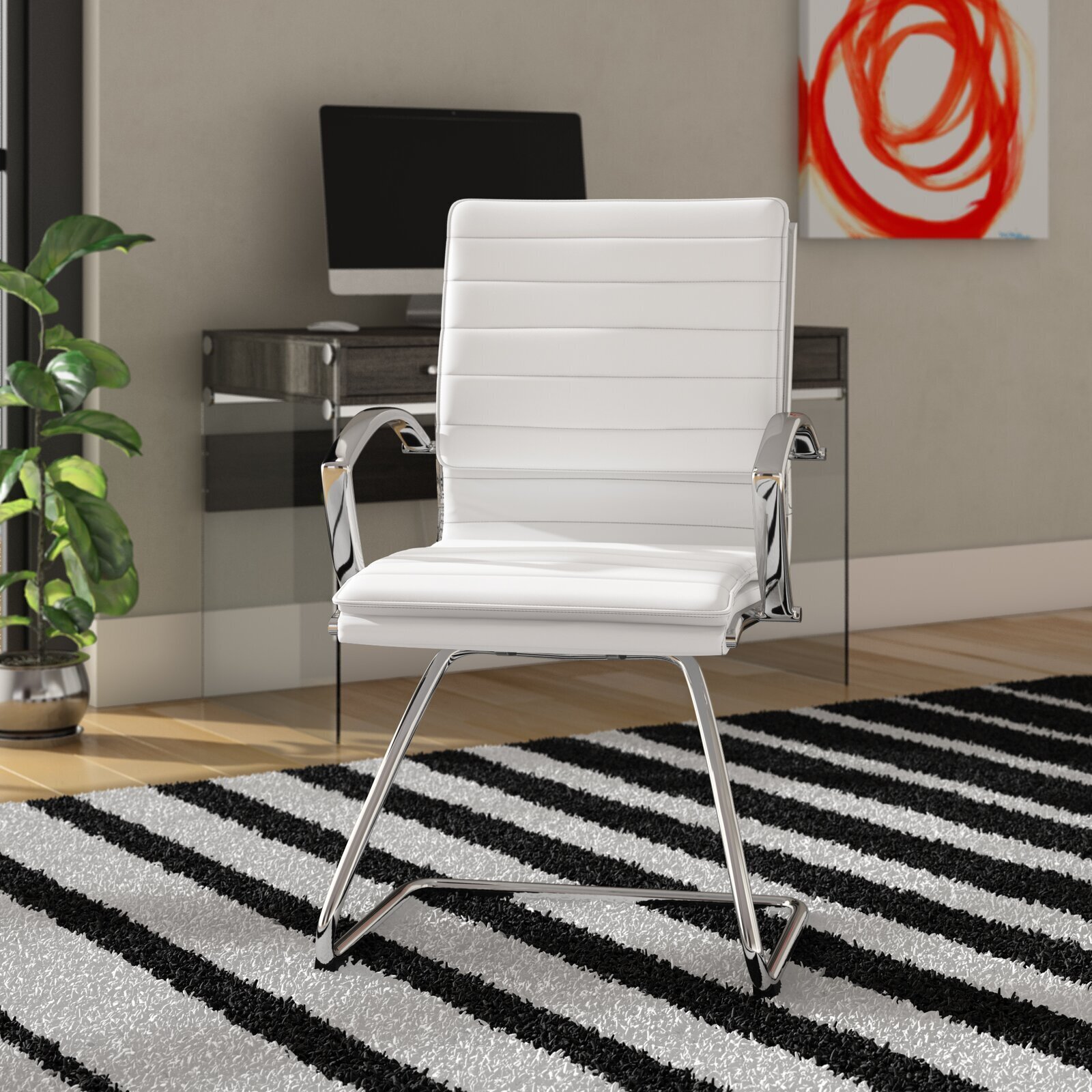 White chair without online wheels