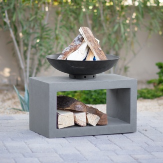 Windham 20.1'' H x 25.25'' W Magnesium Oxide Wood Burning Outdoor Fire Pit