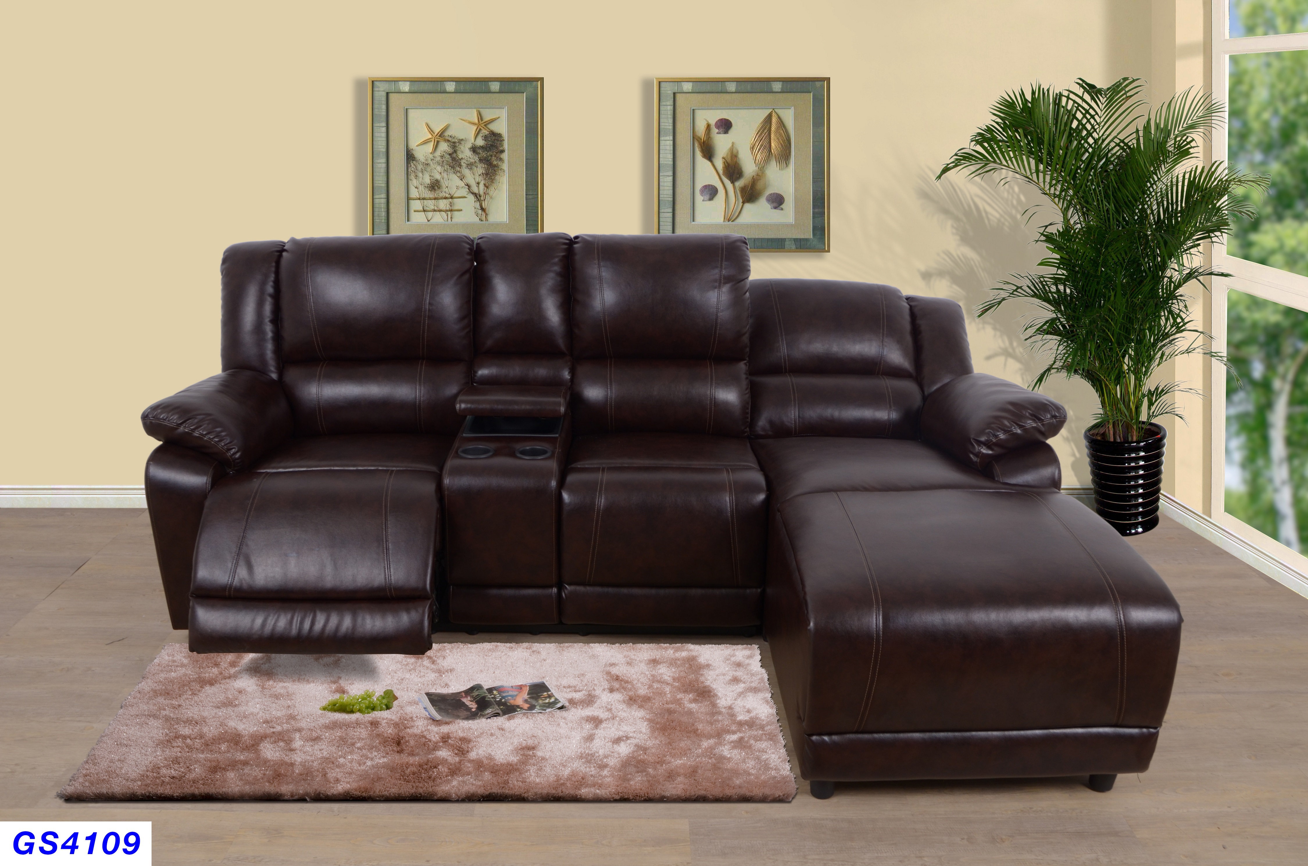 Xavien 2 - Piece Vegan Leather Sectional