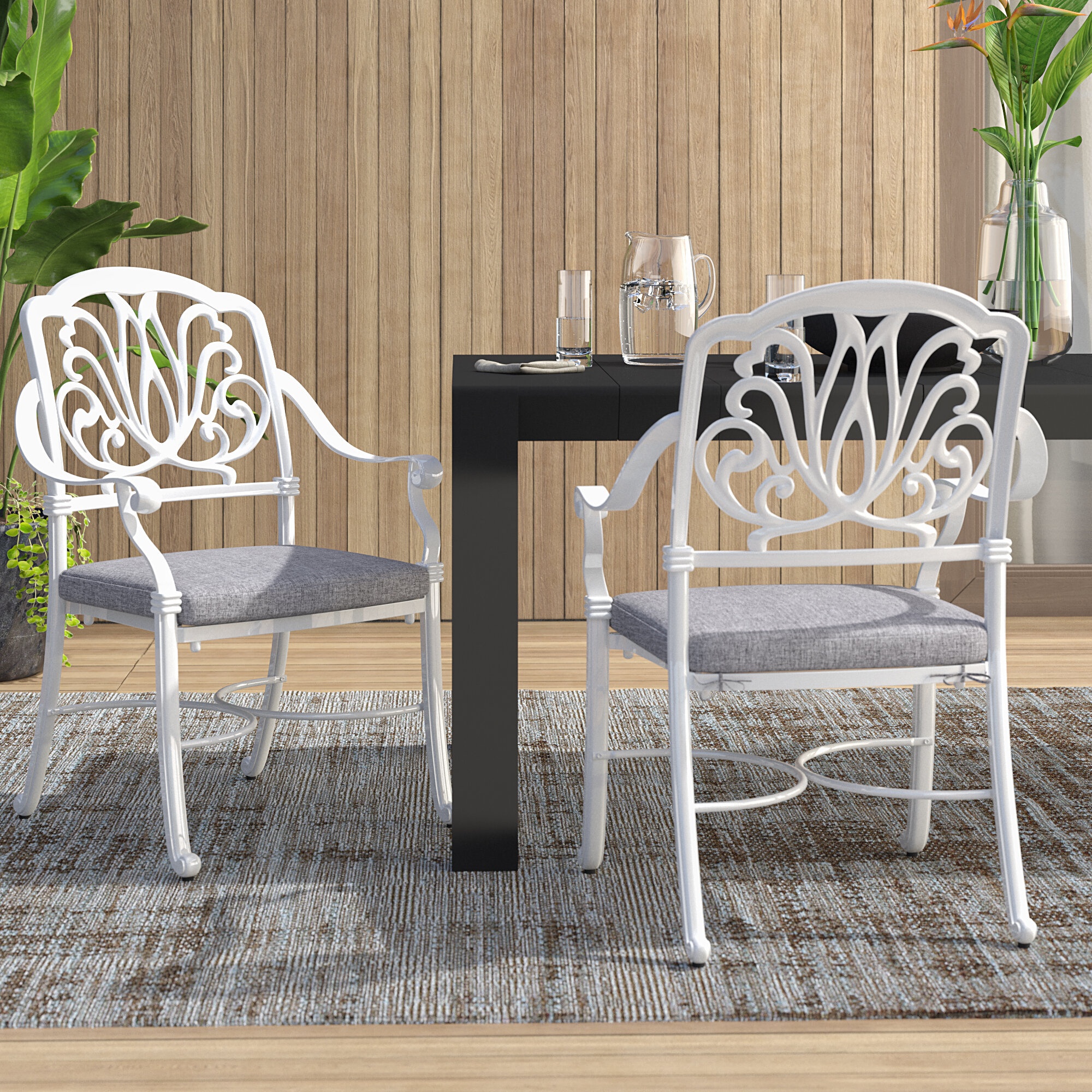 Yates Patio Dining Chair with Cushion