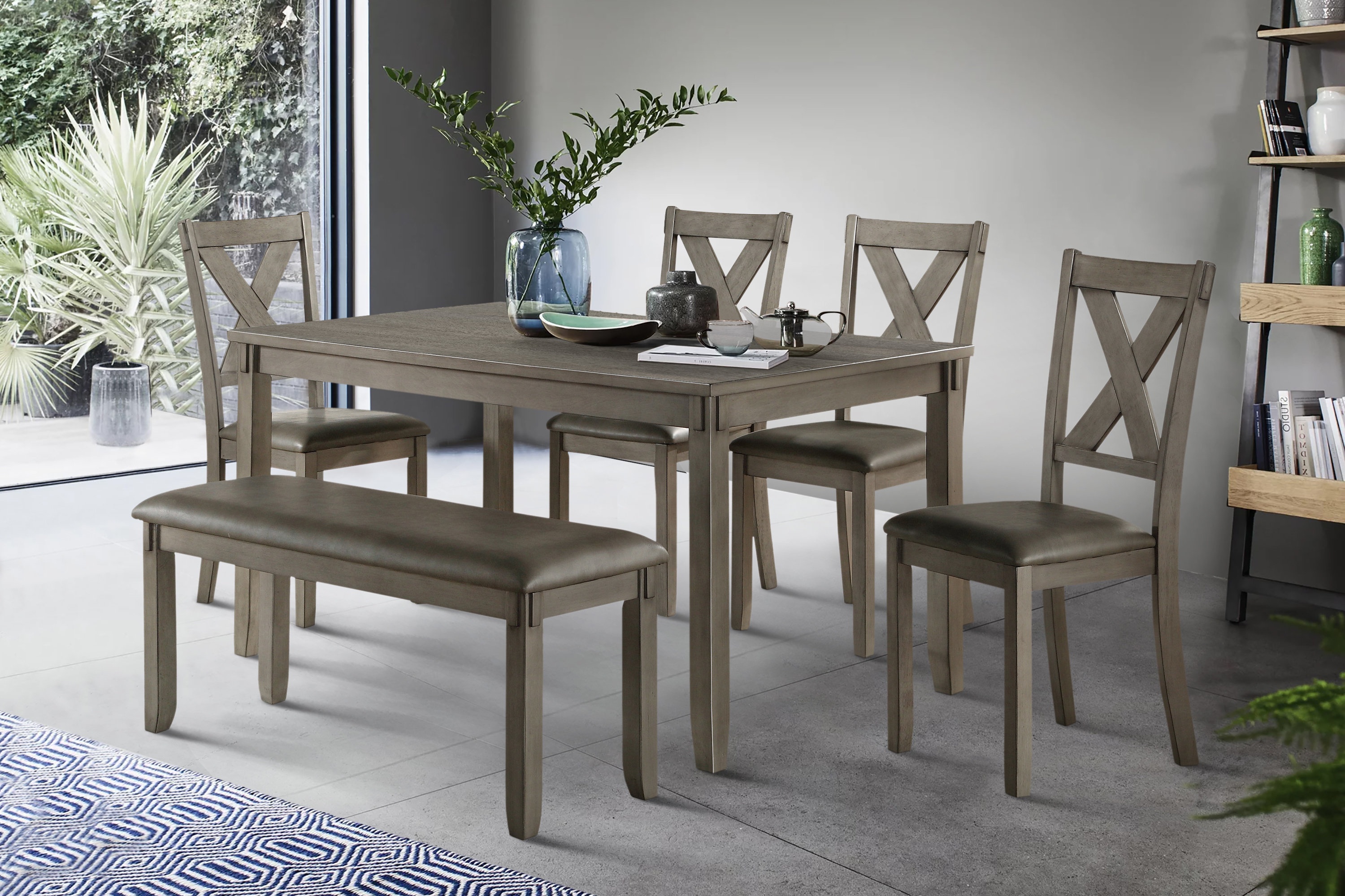Zabil 6 - Person Solid Oak Dining Set
