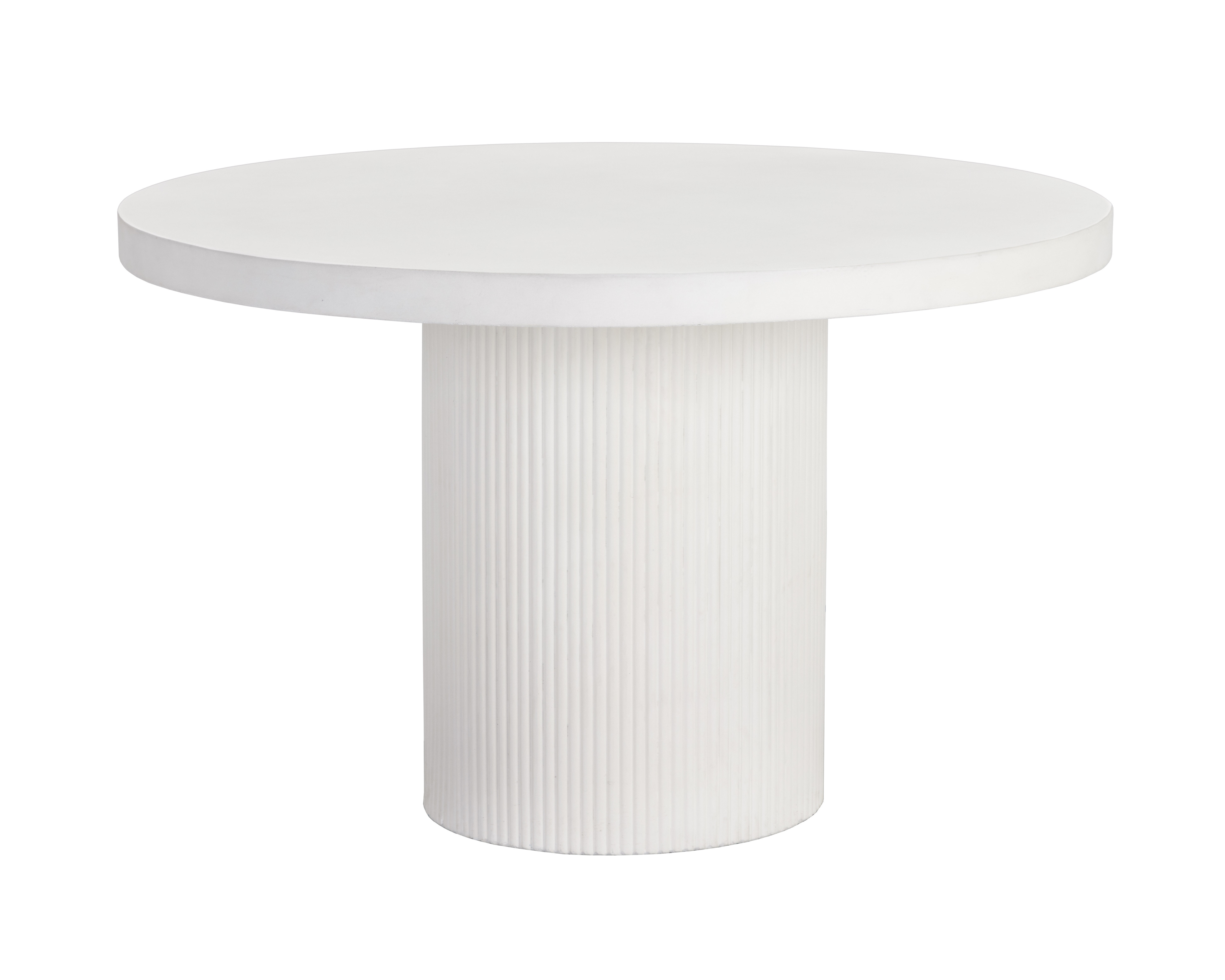 Zali 55'' Concrete Pedestal Dining Table