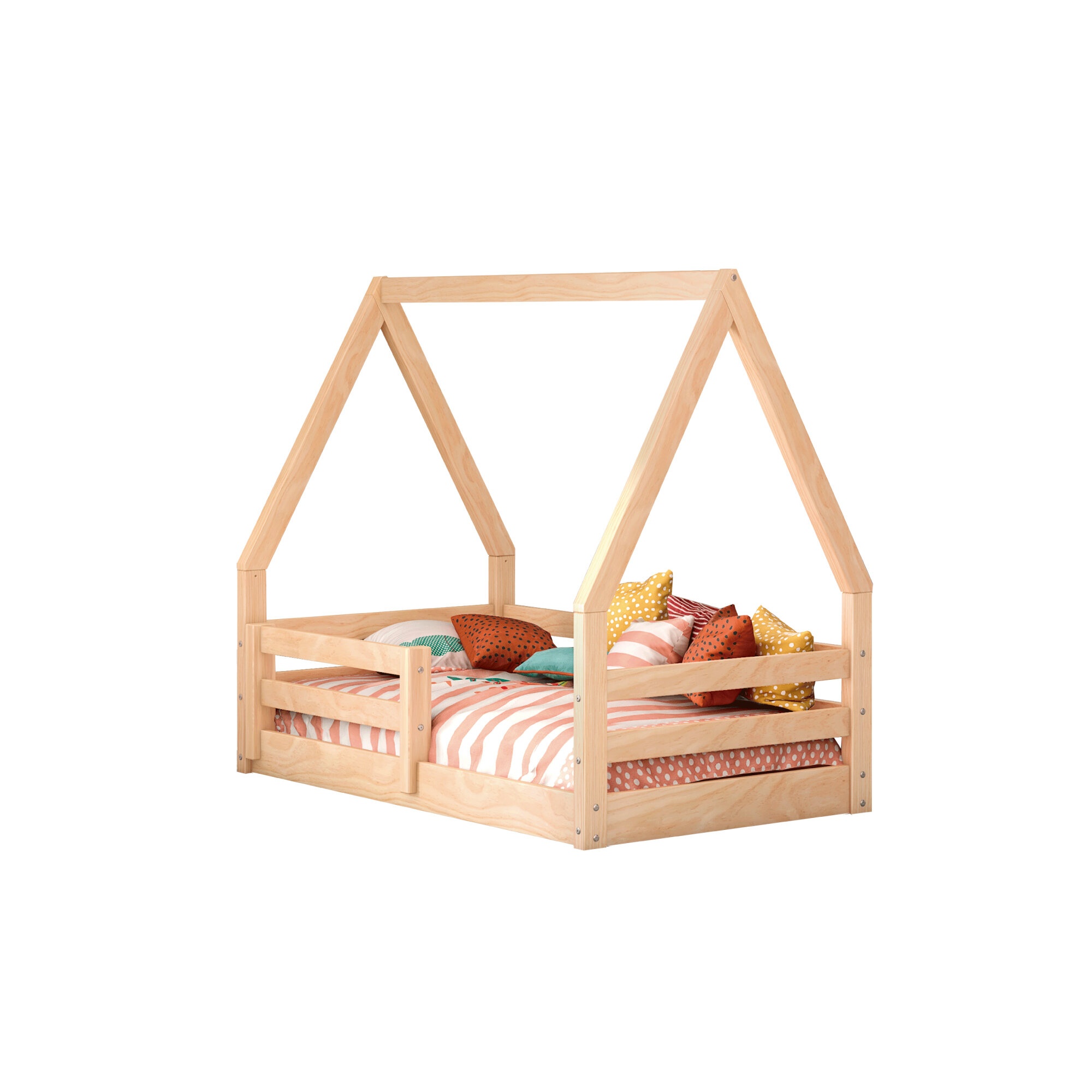 Zhao Toddler Solid Wood Toddler Bed by Harriet Bee