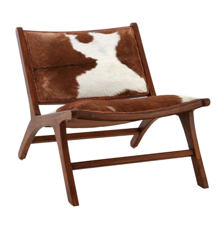 Accent Chair Sling Construction Angular A Frame Hide