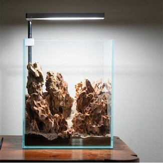 Aquarium Tank Tall Rimless Profile with Integrated LED Bar