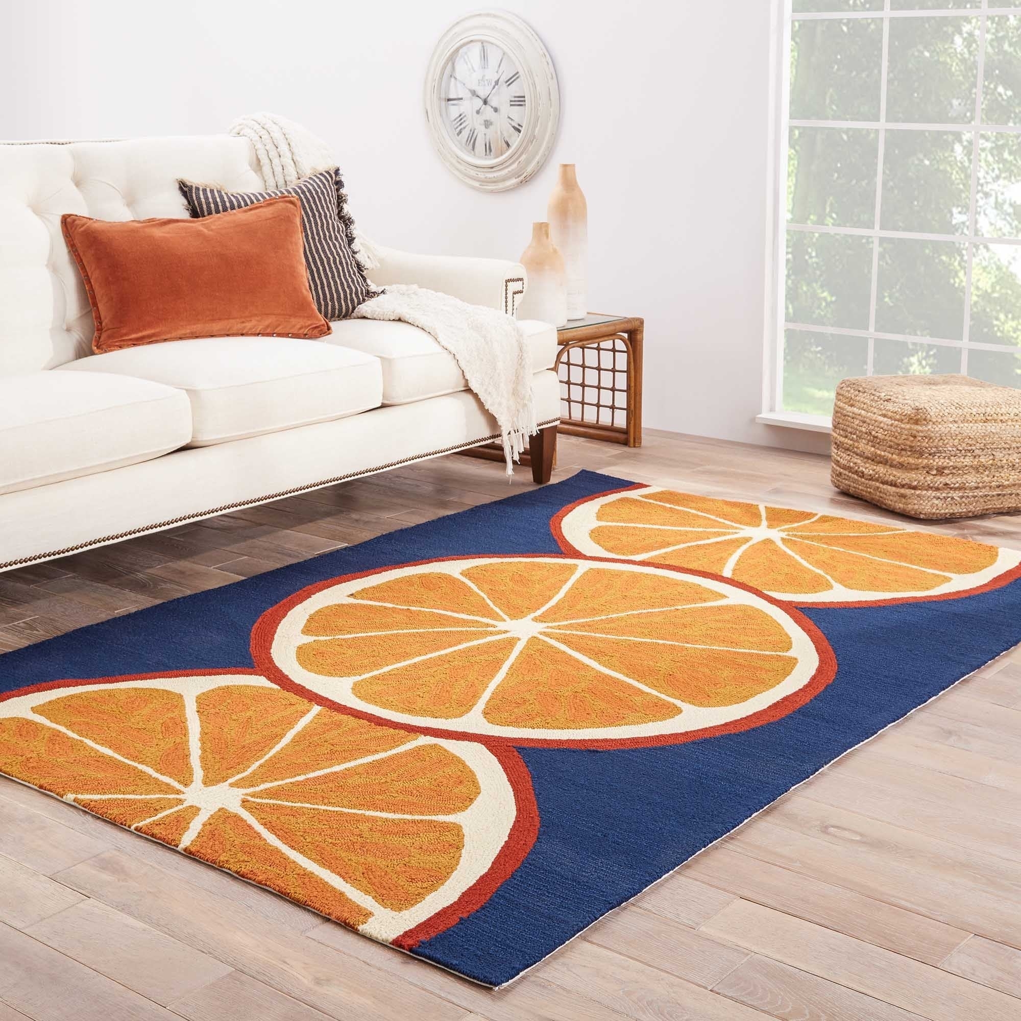 Area Rug Citrus Slice Pattern Citrus Slice Area Rug