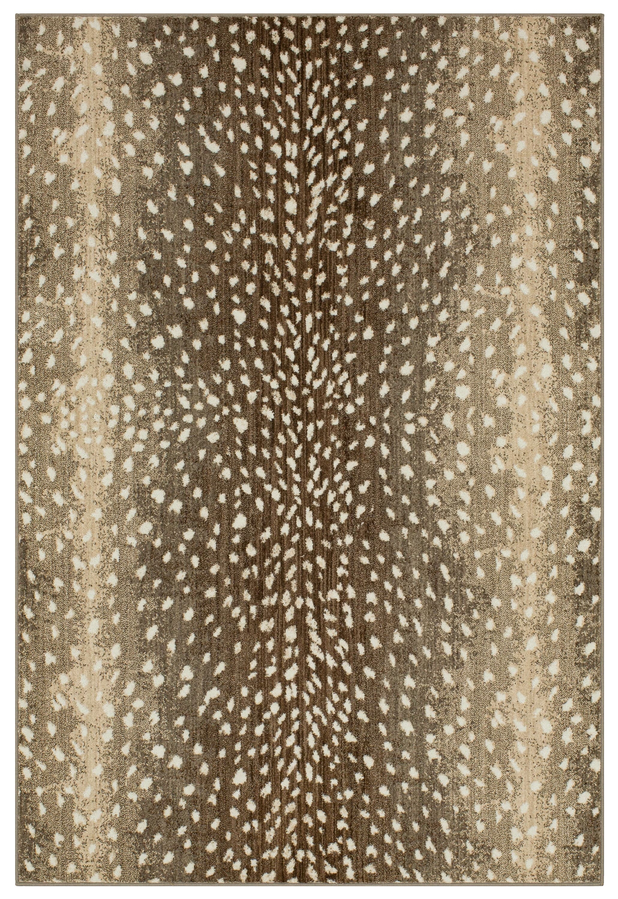 Area Rug Gradient Shading Neutral Animal Hide Rug