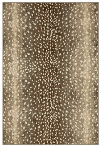 Area Rug Gradient Shading Neutral Animal Hide Rug