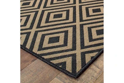 Area Rug Nested Square Pattern Geometric Diamond Woven