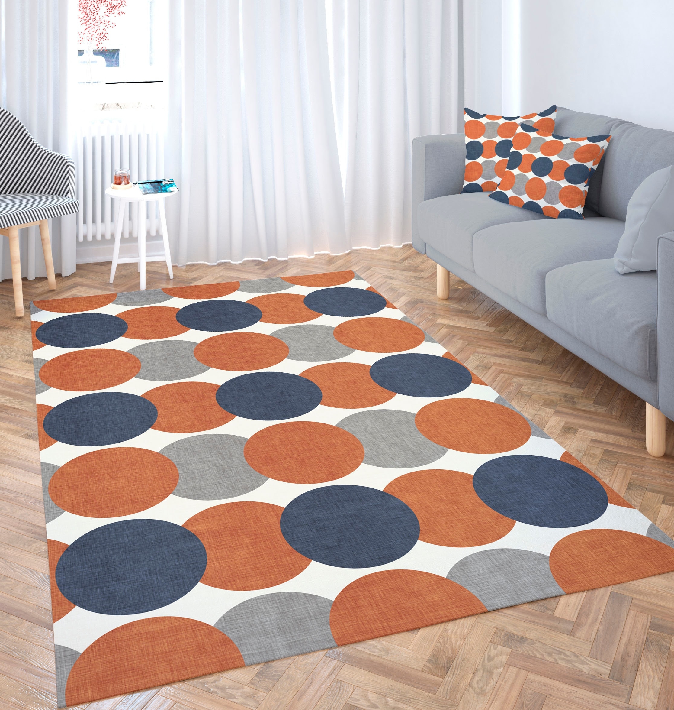 Area Rug Oversized Polka Dots Oversized Polka Dot Rug