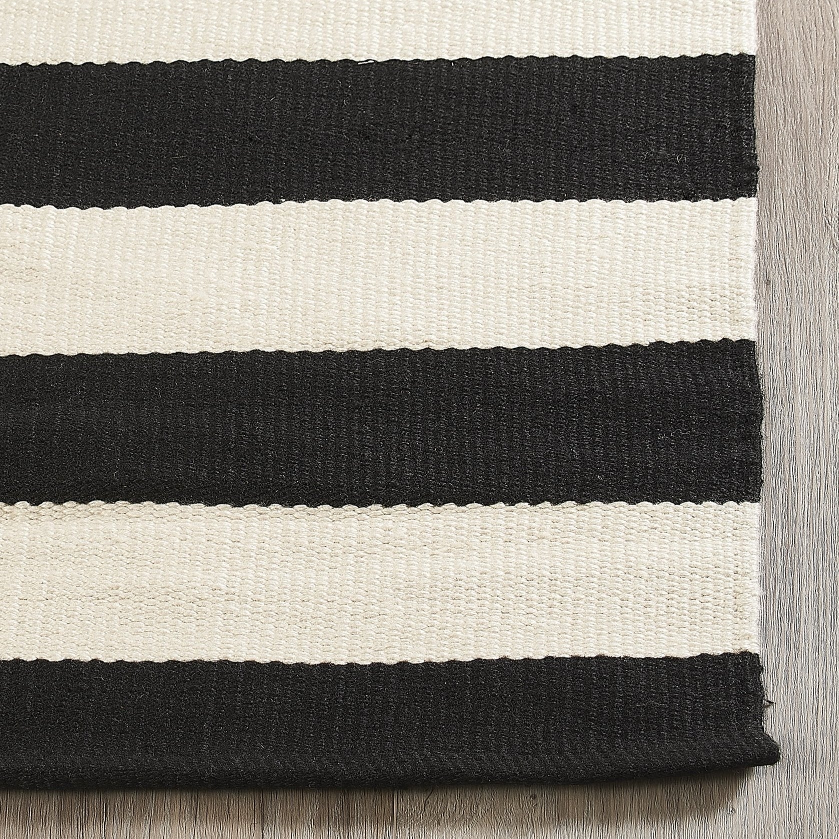 Area Rug Pet Friendly Ribbed Texture Bold Striped Rug