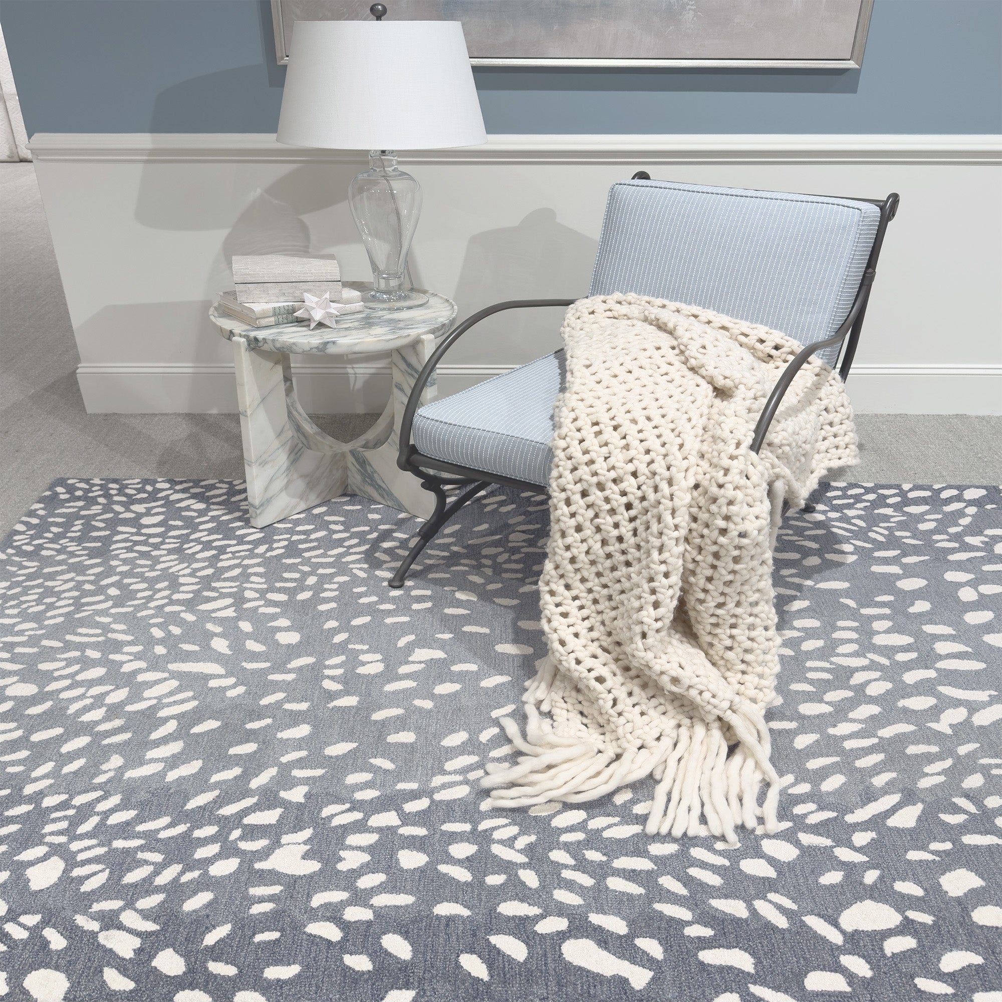 Area Rug Sky Blue Palette Sky Blue Transitional Decor