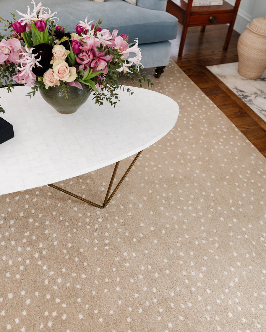 Area Rug Speckled Texture Dotted Speckled Neutral Carpet