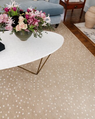 Area Rug Speckled Texture Dotted Speckled Neutral Carpet