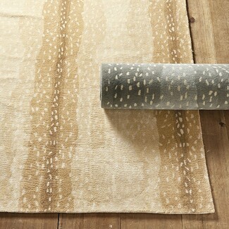 Area Rug Spotted Hand Tufted Animal Print Carpet