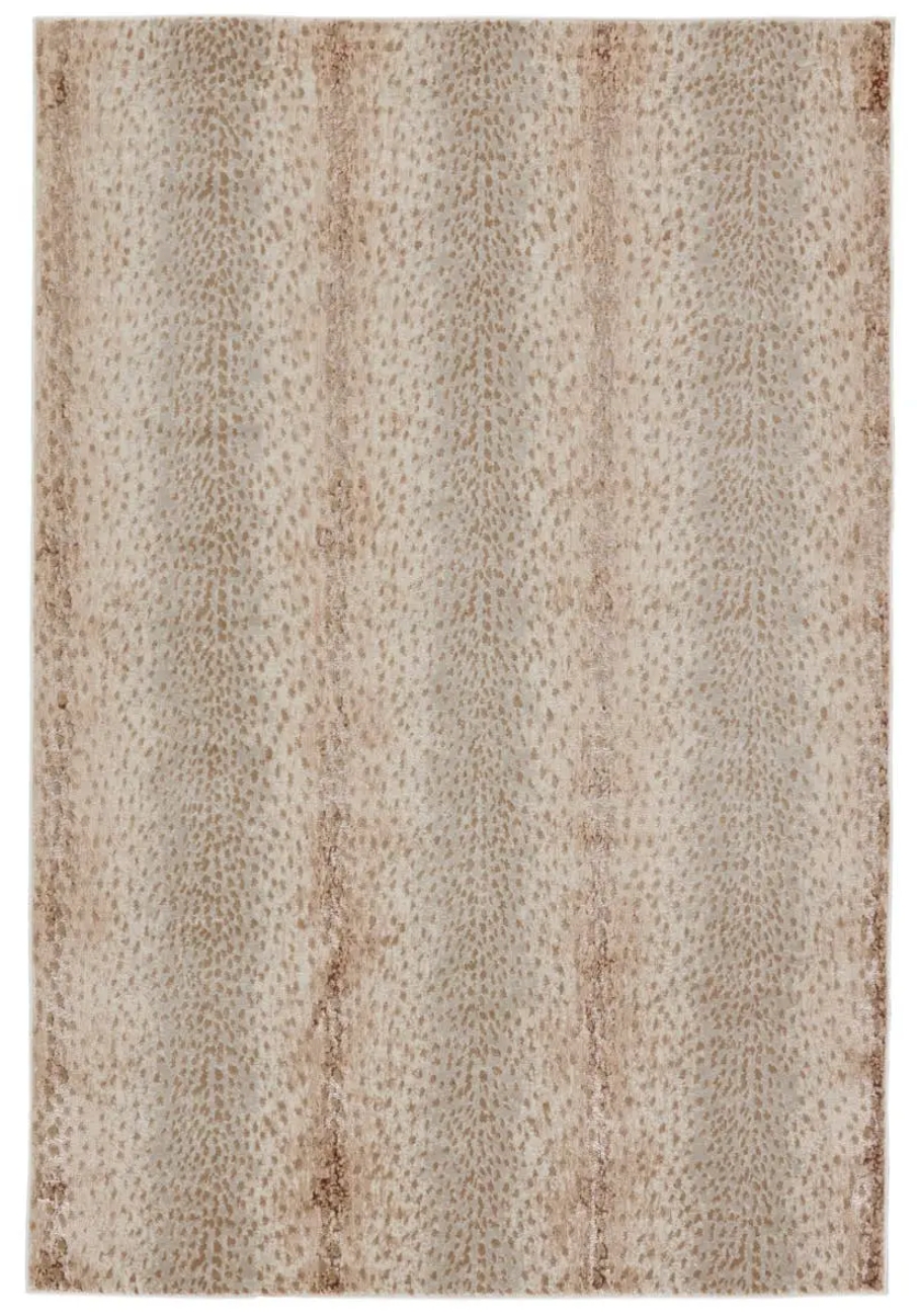 Area Rug Vertical Banding Neutral Organic Pattern Rug