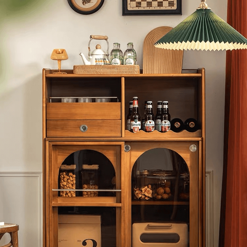 Bar Cabinet Arched Glass Doors Arched Glass Bar Cabinet