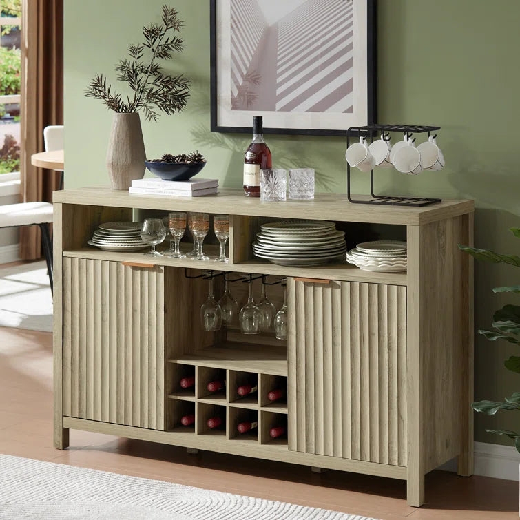 Bar Cabinet Grey Oak Wood Grey Oak Liquor Storage