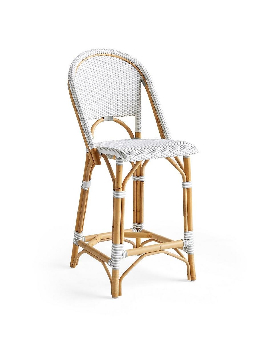 Bar Stool: Checkered Weave Serena and Lily Style Stool