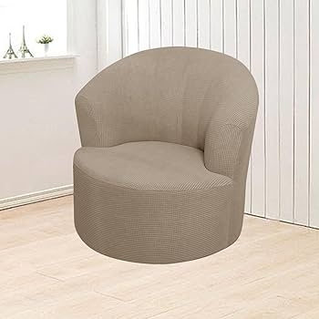 Barrel Chair Cover: Waffle Texture Snug Fit Protector