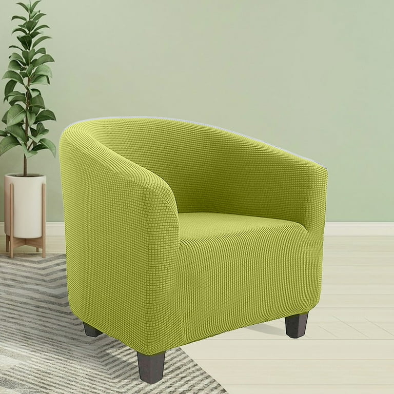 Barrel Chair: Light Green Waffle Texture Protector
