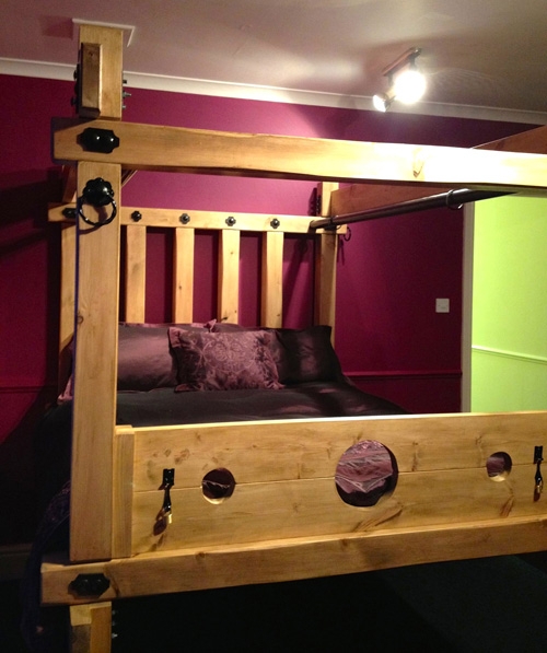 Bondage Bed: Heavy Beams Rustic Lifestyle Furniture