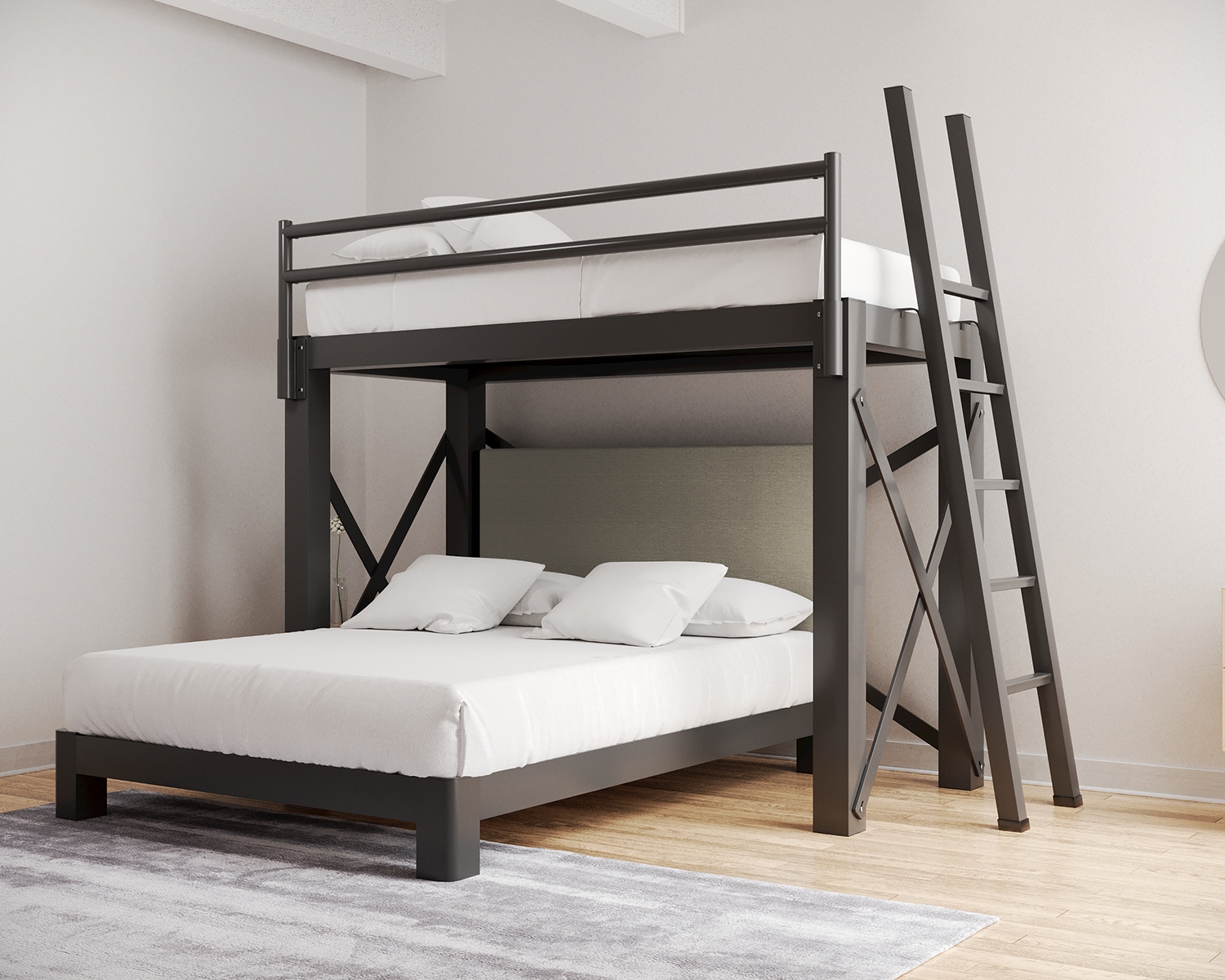 Queen And Twin Bunk Bed