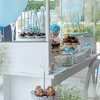 Candy Cart Canopy Frame Whimsical Party Rolling Cart