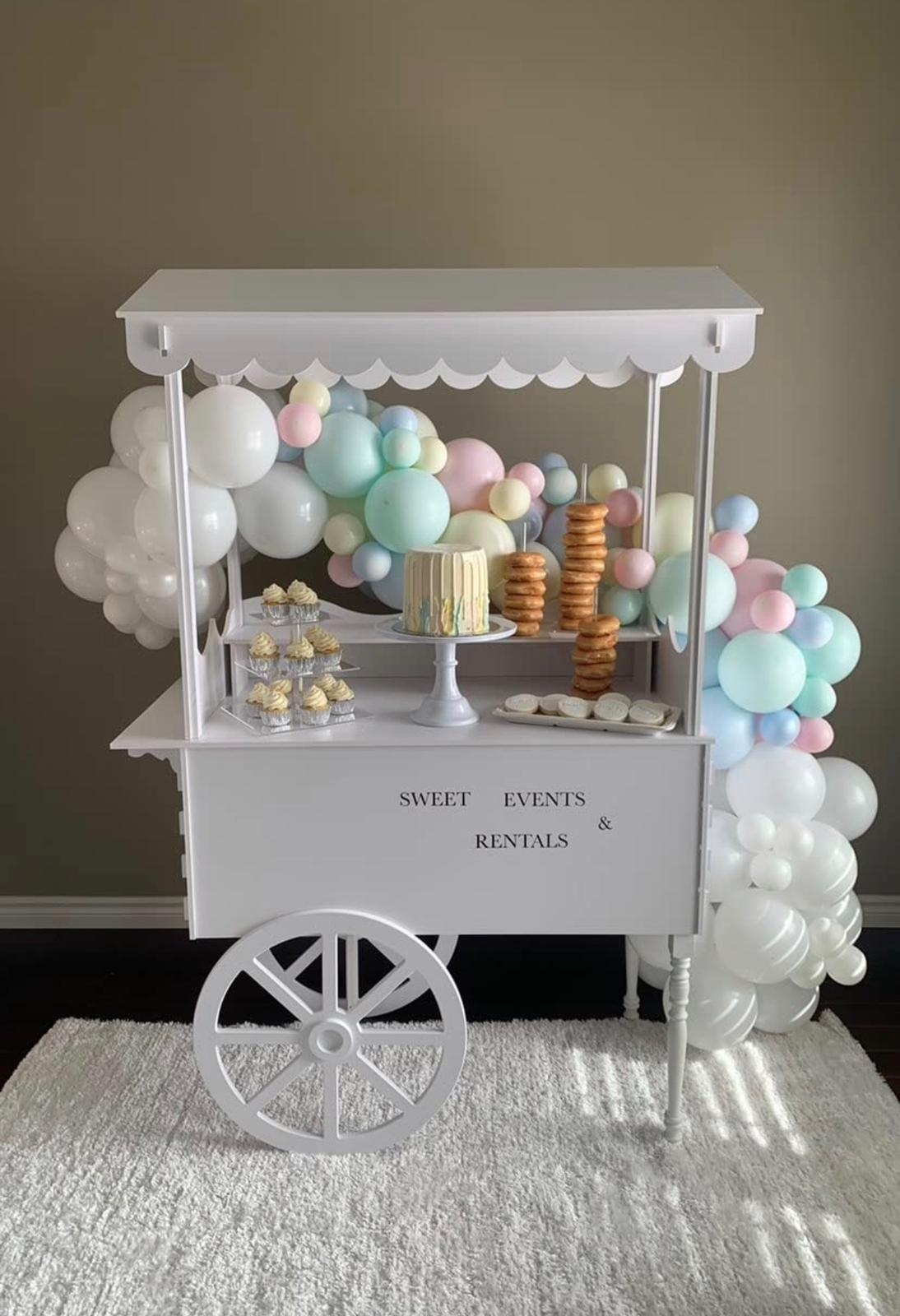 Candy Cart Turned Legs Whimsical Dessert Station Decor