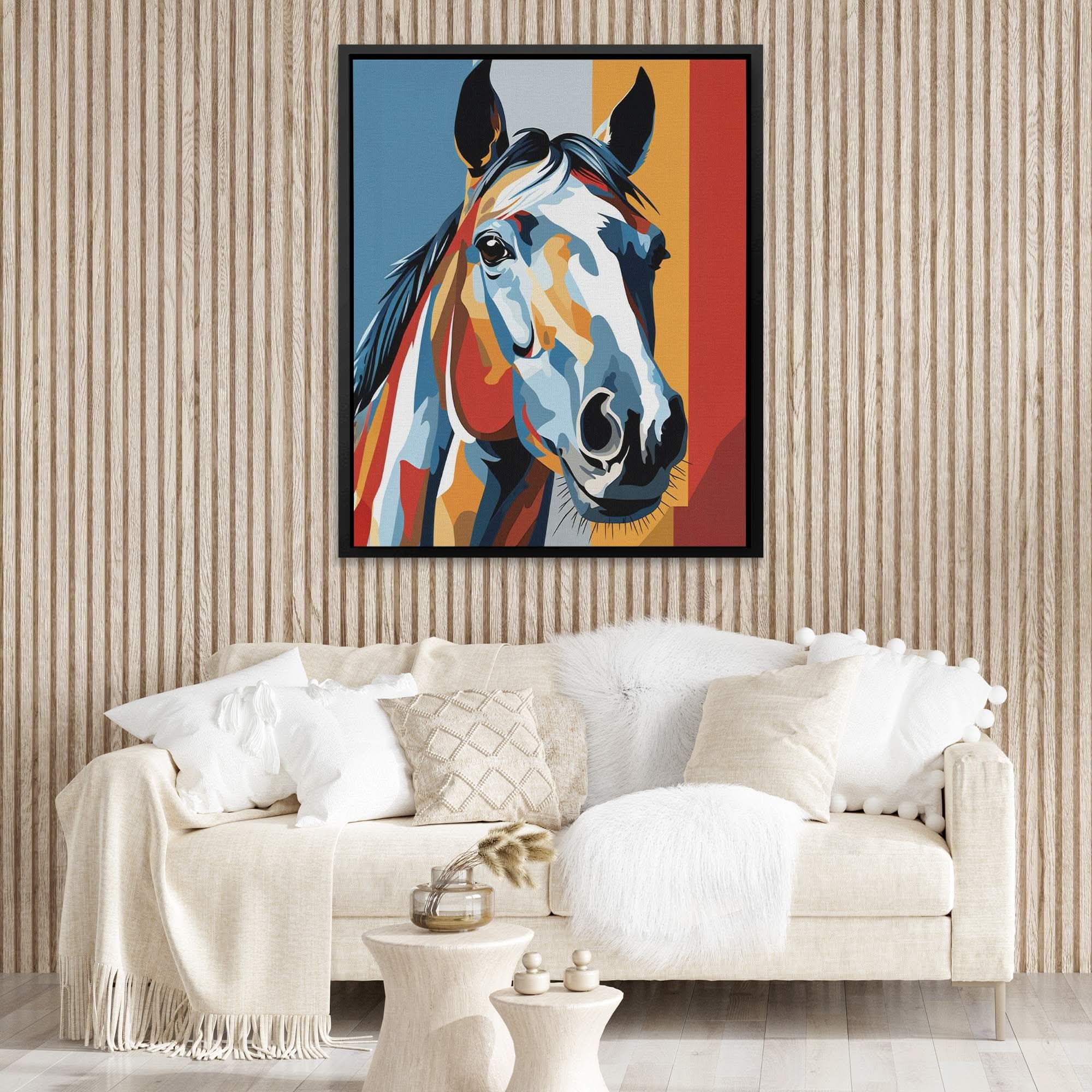 Canvas Art Vibrant Pop Art Horse Equine Pop Art Canvas