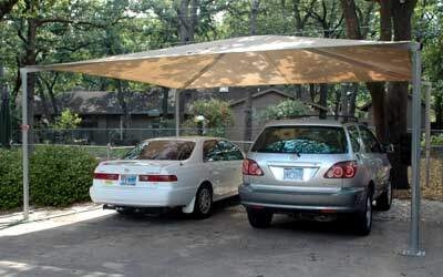 Carport Canopy Warm Beige Tensioned Fabric Top Kit