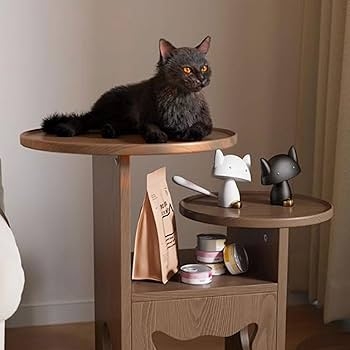 Cat Side Table Multi Tiered Small Space Cat Tree Condo