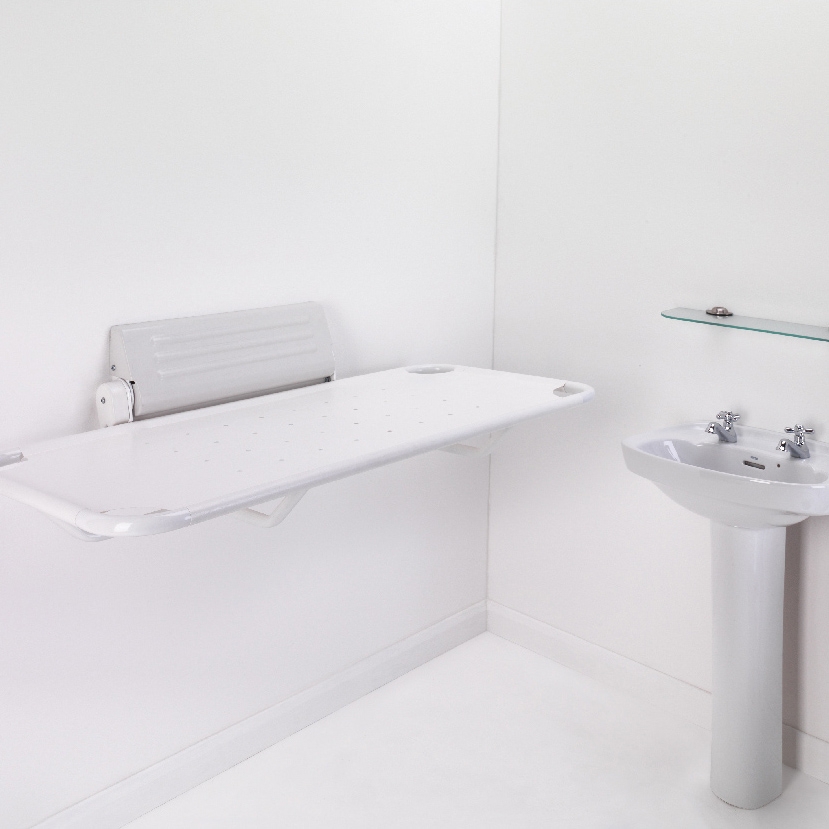 Changing Bench Wall Mounted Shower Stretcher Perforated Surface