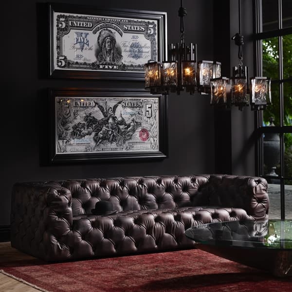 Chesterfield Sofa Espresso All Over Tufting Furniture