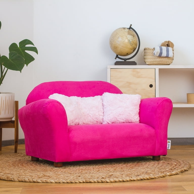 Childrens Sofa Hot Pink Kids Sofa Low Profile Playroom